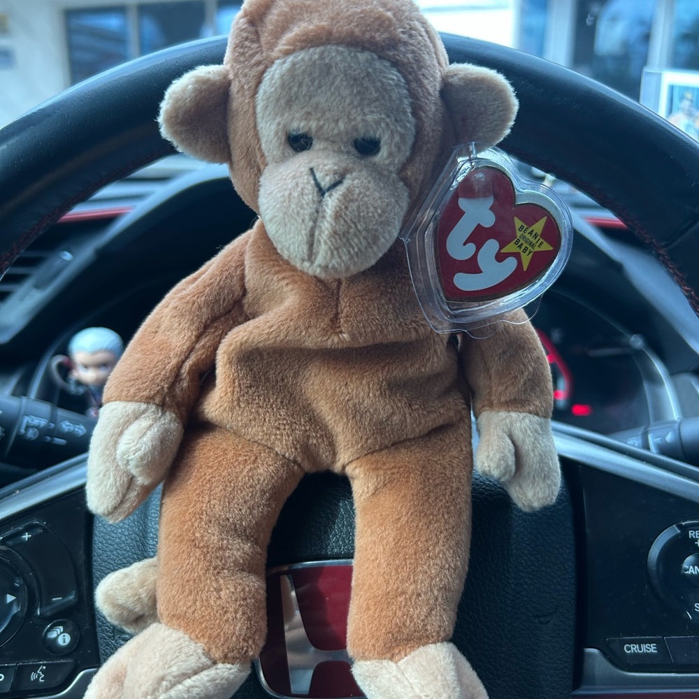 Ty Light Brown Monkey Plush